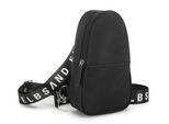 Umhängetasche ELBSAND "kleiner Rucksack", Mädchen, Gr. B/H/T: 14cm x 26cm x 7,5cm, schwarz, Stoff, Textil, unifarben, Taschen Umhängetasche, Crossbody Bag, Handtasche, Schultertasche, Mini Bag VEGAN