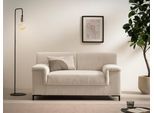 1,5-Sitzer HOME AFFAIRE "Jamie 2 B/T/H: 144/81/76 cm, auch in Cord", beige (creme), B:144cm H:76cm T:81cm, 100% Polyester, Sofas, zeitlos, modern, mit komfortablem Federkern