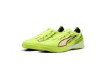 Fußballschuh PUMA "ULTRA 6 MATCH IT Fußballschuhe Erwachsene", Damen, Gr. 40.5, gelb alert schwarz glowing rot lime squeeze, Obermaterial: Synthetik, Textil; Futter: Synthetik, Textil; Innensohle: Textil; Laufsohle: Gummi, Schuhe Fußballschuh