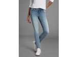 Skinny-fit-Jeans ARIZONA "Ultra-Stretch", Damen, Gr. 96, K + L Gr, blau (blau us), Denim/Jeans, Obermaterial: 74% Baumwolle, 24% Polyester, 2% Elasthan, Basic, extraeng lang, Jeans, extra-enger Beinverlauf, normale Leibhöhe, mit Eingrifftaschen