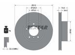 TEXTAR Bremsscheibe PRO+ 92176105 312mm 24mm für BMW