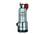 T.I.P. Schmutzwasser Tauchpumpe - Edelstahl, 20.000l/h, Flachabsaugend, 8m Förderhöhe, 30mm Korngröße, MAXIMA 350IPX DUO 30274
