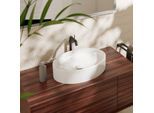 hansgrohe Xuniva Aufsatzwaschtisch 60165450 550x400mm, ohne Hahnloch/Überlauf, weiß