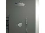 Ideal Standard Ceratherm Navigo Duschsystem Set Unterputz, rund, chrom mit Thermostat, Kopfbrause, Handbrause