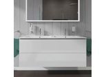 Duravit ME by Starck Dopppelwaschtisch Waschtischunterschrank 130 cm, weiss hochglanz