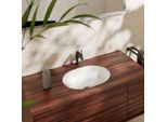 hansgrohe Xuniva Einbauwaschtisch 60153450 450x350mm, ohne Hahnloch, mit Überlauf, weiß