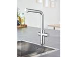 Grohe Blue Home Küchenarmatur 31454001 chrom, L-Auslauf, Starter Kit