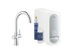 Grohe Blue Home Küchenarmatur 31455001 chrom, C-Auslauf, Starter Kit