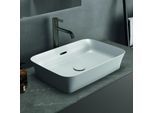Ideal Standard Ipalyss Aufsatzschale E2078V1 55x38x12cm, mit Überlauf, ohne Hahnloch, seidenweiß