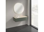 Villeroy und Boch Antao Sideboard K40003HL 100x26,8x50cm, Waschbeckenplattenfarbe botticino, leaf green matt lacquer