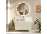 Duravit Balcoon Waschtisch-Unterschrank BA50130JDID0000 wandhängend, 80 x 57 x 53,4 cm, Elfenbein strukturiert, 2 Schubkästen