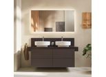 Duravit Balcoon Waschtisch-Unterschrank BA50370JGIG0000 wandhängend, 120 x 57 x 52,2 cm, Schieferbraun strukturiert, 4 Schubkästen