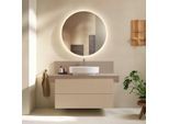 Duravit Balcoon Waschtisch-Unterschrank BA50130JEIE0000 wandhängend, 80 x 57 x 53,4 cm, Sandbeige strukturiert, 2 Schubkästen