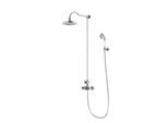 Steinberg Serie 350 Duschsystem 3502721 inklusive Thermostat, Kopfbrause und Handbrause, chrom