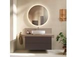 Duravit Balcoon Waschtisch-Unterschrank BA50130JGIG0000 wandhängend, 80 x 57 x 53,4 cm, Schieferbraun strukturiert, 2 Schubkästen