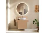 Duravit Balcoon Konsole BA90560IHIH0000 80 x 55 x 37 cm, 1 Ausschnitt Becken Mitte, Terraccino matt