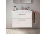 Duravit D-Code Waschtischunterschrank DC4672010220000 ,Griff Chrom, Weiß Hochglanz, Wandhängend, Schubkästen 2, 784x555x460 mm