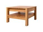 Linea Natura Couchtisch, Wildeiche, Holz, Wildeiche, massiv, 2 Schublade(n) Schubladen, quadratisch, eckig, 70x47.5x70 cm, offenes Fach, Wohnzimmer, Wohnzimmertische, Couchtische