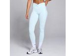 MP Damen Tempo Leggings mit geraffter Vorderseite – Babyblau - L