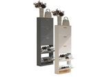 VCM Holz Regal Kipper Schuhregal Schuhschrank Schuhkipper 5 Klappen Halom XL