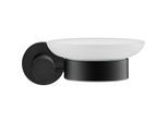 Duravit D-Code Seifenschale 0099184600 Position Rechts, Ø 108mm, Schwarz Matt, Wandhängende Montage