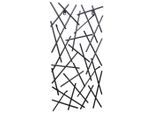 Wandgarderobe , Schwarz , Metall , Abstraktes , 30x60x5 cm , Garderobe, Garderobenpaneele, Wandgarderobe