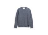 TOM TAILOR Herren Strickpullover mit Wollanteil, blau, Meliert, Gr. M