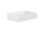 Paidi Bodenbett Little Flo, Weiß, 147.60x50.8x205.6 cm, Blauer Engel, Goldenes M, in verschiedenen Größen erhältlich, bodentiefer Einstieg, Kinder- & Jugendzimmer, Kindermöbel, Kinderbetten, Bodenbetten