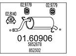 MTS Endschalldämpfer 0160906 für Opel