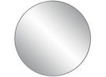Xora Wandspiegel , Schwarz , Glas , rund , 100x100x3.5 cm , Bsci , Garderobe, Garderobenspiegel