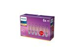 Philips LED-Lampe Classic Candle 4,3W/827 (40W) Clear 6-pack E14