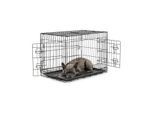 Lionto Hundetransportkäfig Tiertransportbox Hundebox Größe (S) 45x31x36 cm L