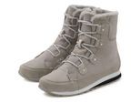 Stiefelette VIVANCE, Damen, Gr. 38, grau, Obermaterial: 50% Lederimitat, 50% Textilmaterial. Decksohle: 100% Textilmaterial. Futter: 100% Textilmaterial. Laufsohle: 100% Synthetik, unifarben, Basic, Schuhe Stiefelette, mit Warmfutter, Winterstiefel, Stiefel, Boots VEGAN