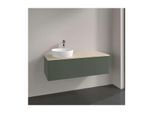 Villeroy und Boch Antao Waschtisch-Unterschrank K33013HL 120x36x50cm, Waschbeckenplattenfarbe botticino, leaf green matt lacquer