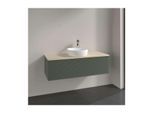 Villeroy und Boch Antao Waschtisch-Unterschrank K32113HL 120x36x50cm, Waschbeckenplattenfarbe botticino, leaf green matt lacquer