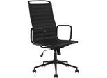 CLP Bürostuhl ergonomisch Nelson, Schreibtischstuhl mit Wippmechanismus, höhenverstellbar und drehbar, Sitzfläche aus Kunstleder