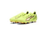 Fußballschuh PUMA "ULTRA 6 PRO FG Fußballschuhe Erwachsene", Damen, Gr. 44,5, gelb alert schwarz glowing rot lime squeeze, Obermaterial: Synthetik, Textil. Futter: Synthetik, Textil. Innensohle: Textil. Laufsohle: Synthetik, Schuhe Fußballschuh