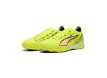 Fußballschuh PUMA "ULTRA 6 PRO CAGE Fußballschuhe Erwachsene", Damen, Gr. 42.5, gelb alert schwarz glowing rot lime squeeze, Obermaterial: Synthetik, Textil; Futter: Synthetik, Textil; Innensohle: Textil; Laufsohle: Gummi, Schuhe Fußballschuh