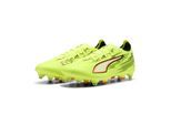 Fußballschuh PUMA "ULTRA 6 MATCH MxSG Fußballschuhe Erwachsene", Damen, Gr. 39, gelb alert schwarz glowing rot lime squeeze, Obermaterial: Textil, Synthetik. Futter: Textil, Synthetik. Innensohle: Textil. Laufsohle: Synthetik, Schuhe Fußballschuh
