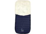 Fußsack HEITMANN FELLE "Eisbärchen - Steppfußsack", Kinder, blau (marine), Polyester, Fußsäcke Fußsack, für die Übergangszeit, ideal für Kinderwagen & Buggy, waschbar