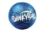 Flunkyball Ball 15cm dunkelblau weiß Outdoor Spielball Freizeit Zubehör Festival