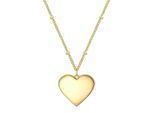 Kette ohne Anhänger EASTSIDE "ES364", gelbgold, Halsketten, Damen, 40,0cm Basiskette + 5,0cm Verlängerung, Edelstahl, mit Herz-Anhänger