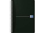 Spiralbuch OXFORD Office Essentials DIN A5, Doppelbindung, 90 Blatt liniert, ohne Mikroperforation, weiss, SCRIBZEE®-kompatibel, EU ECO Label, Deckel schwarz, 5 Stück