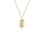 Kette mit Anhänger GLANZSTÜCKE MÜNCHEN "GSM107", gelbgold, Halsketten, Damen, 40,0cm Basiskette + 5,0cm Verlängerung, Silber 925 (Sterlingsilber), B: 1,3mm, mit Muschel Motiv, B:1,3mm