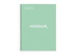 Notizbuch Miquelrius Emotions 1, DIN A4, 80 Blatt kariert und blickdicht, gelocht, Spiralbindung, Hardcover, mintgrün
