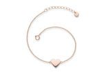 Gliederarmband GLANZSTÜCKE MÜNCHEN "X963", roségold, Armbänder, Damen, Silber 925 (Sterlingsilber), Gliederarmband, aus Sterling Silber