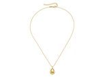 Kette mit Anhänger FIRETTI "Schmuck Geschenk Silber 925 Halsschmuck Ankerkette Anhänger Tropfen", gelbgoldfarben, Halsketten, Damen, Silber 925 (Sterlingsilber), L: 47 B: 1,25mm, B:1,25mm