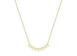 Kette mit Anhänger GLANZSTÜCKE MÜNCHEN "GSM1334", gelbgold, Halsketten, Damen, 38,0cm Basiskette + 5,0cm Verlängerung, Silber 925 (Sterlingsilber), Kette mit Anhänger Sterling Silber gelbgold