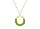 Kette mit Anhänger YOKOAMII "AV105", gelbgold, Halsketten, Damen, 65,0cm Basiskette + 5,0cm Verlängerung