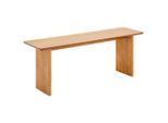 Mid.you Sitzbank, Natur, furniert, massiv, 1-Sitzer, 120x37x35 cm, Esszimmer, Bänke, Sitzbänke